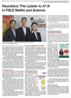 Heuristics: The ladder to A*/A in PSLE Maths and Science